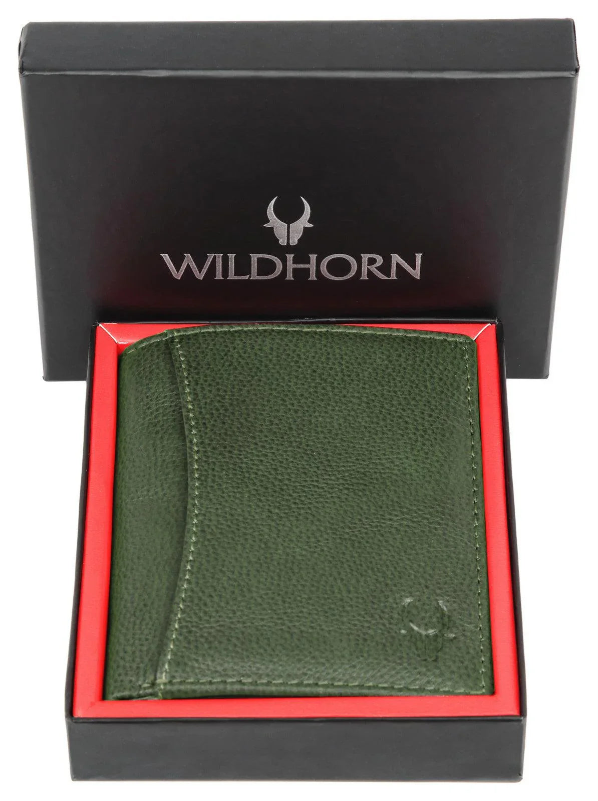 WILDHORN Top Grain Portrait Leather Wallet for Men | Ultra Strong Stitching | Handcrafted | RFID Blocking | 2 ID Slots | 11 Card Slots | Zip Compartment - WILDHORN