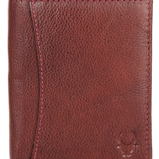WILDHORN Top Grain Portrait Leather Wallet for Men | Ultra Strong Stitching | Handcrafted | RFID Blocking | 2 ID Slots | 11 Card Slots | Zip Compartment - WILDHORN