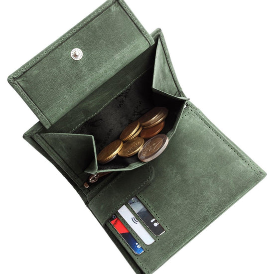 WILDHORN Top Grain Portrait Leather Wallet for Men | Ultra Strong Stitching | Handcrafted | RFID Blocking | 2 ID Slots | 11 Card Slots | Zip Compartment - WILDHORN